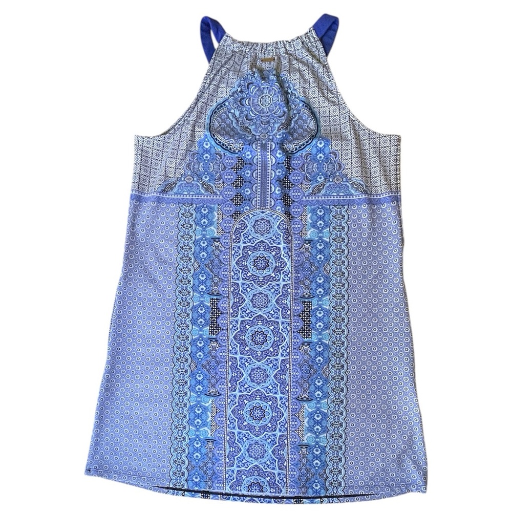 Cabana Life Blue Patterned Halter Dress - Picture 3 of 11